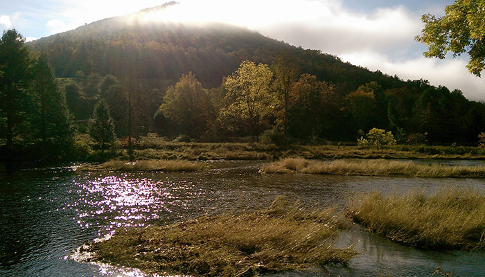 The Mountain Across The Crick From Camp