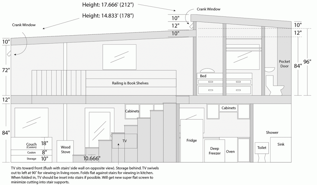 Cross section of my tiny house plans