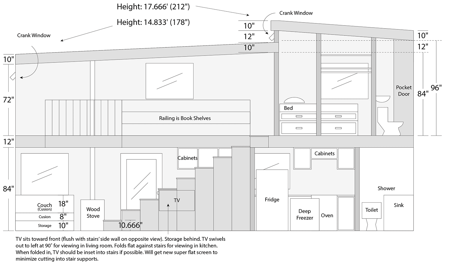 Cross section of my tiny house plans