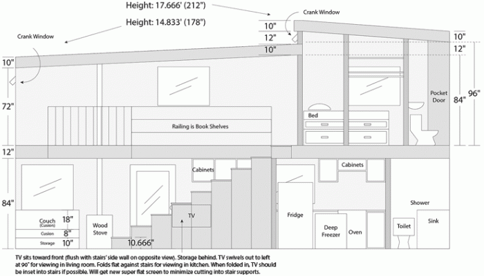 Cross section of my tiny house plans